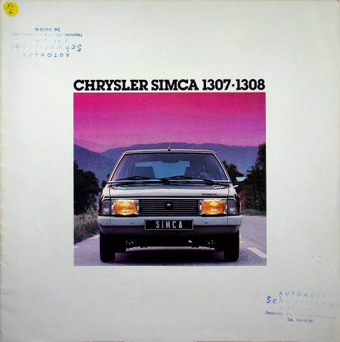278350 chrysler simca - 278350),