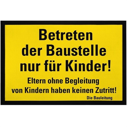 Fußmatte lustig betreten - lustig, der