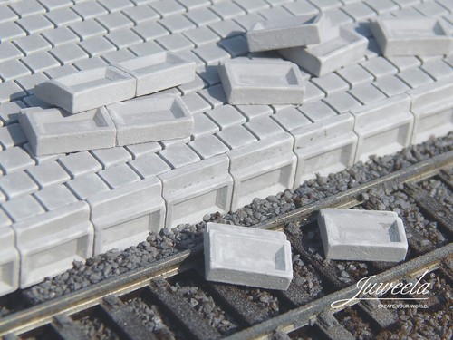 Bahnsteigkante 55cm ü so - 1:87,