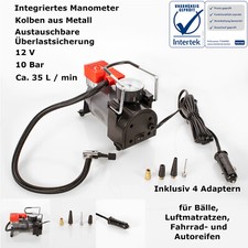 Mauk Mini Kompressor elektrische Luftpumpe Auto Reifen Druckluft Fahrrad 12V