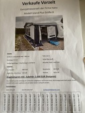 Ganzjahresvorzelt  von der Firma Hahn Vorzeiten