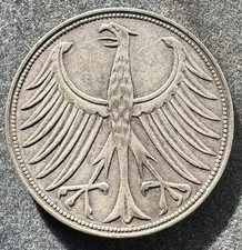 5 Mark 1958 G BRD Silberadler