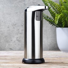 Automatischer Seifenspender Infrarot kontaktlos Edelstahl / Kunststoff / Chrom