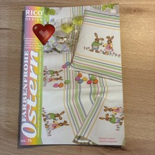 Rico Design Stickheft Bd 76 Farbenfrohe Ostern Sticken Handarbeit Kreuzstich