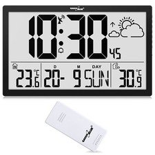 Wetterstation wanduhr lcd - wanduhr,
