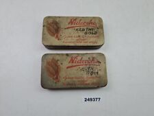 2x Dosen Blech Niderehe Xanthi-Gold Hamburg Reklame Werbung Sammeln alt #249377