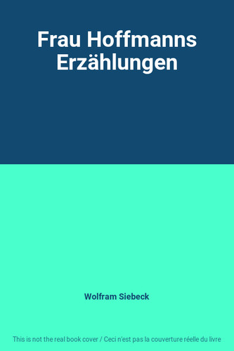 Frau hoffmanns erzählungen - frau,