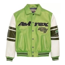 Avirex Herren Lime Green Leder
