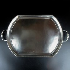 COSI TABELLINI Zinn Tablett Modell Drakkar Italy Luxury Home Decor Pewter OVP