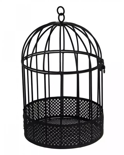 Schwarzer vogelkäfig aus - vogelkäfig,