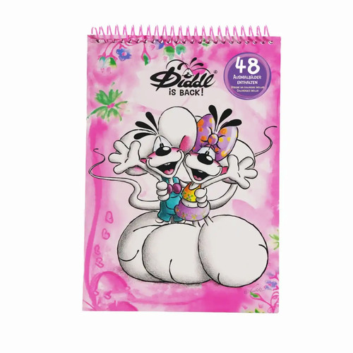 Diddl back malbuch - is, rosa