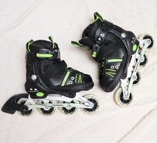 Kinder Hudora Coolmax Freizeit Inlineskater Inliner Grün Verstellbar 29-32