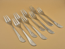 8 Kuchengabeln Note 3 WMF Solo Gebraucht Cromargan