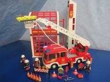 5361 9463 Feuerwehr Station Alarm + Leiterwagen v Figuren Zubehör Playmobil 7592