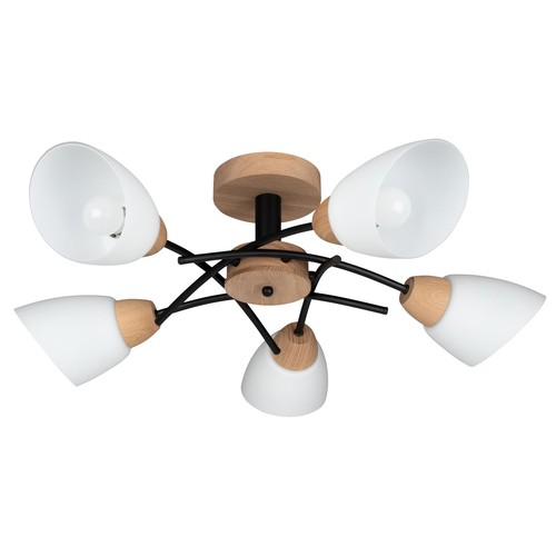 Deckenlampe rund aelwen holz - deckenlampe,