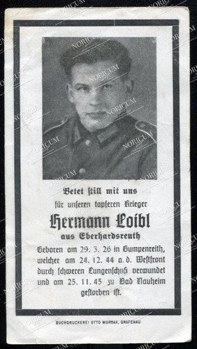 Sterbebild soldat gefallen - sterbebild,