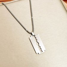 Halskette Rasierklinge