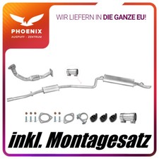 Fiat Seicento 1.1 Sporting (1998-2004) Auspuffanlage Auspuff Mit Montagesatz