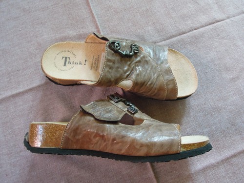 Think leder pantoletten 39 - think!,