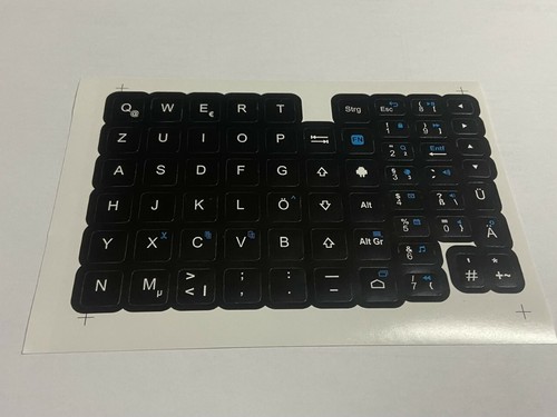 Deutsch tastatur sticker - tastatur, für