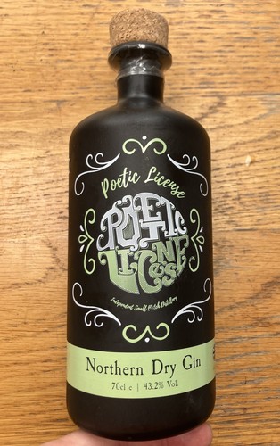 Poetic license gin - gin, flasche