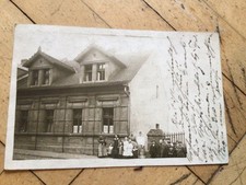 Foto AK Teplitz Schönau Wohnhaus Bewohner Teplice Sudetenland  1908
