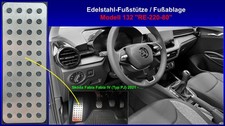 Fußstütze Alupedal Fußablage Pedal für Skoda Fabia Fabia IV (Typ PJ) ab 2021