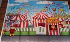 Fotohintergrund 150 X 100 cm Stoff Banner Jahrmarkt Party Deko Kindergeburtstag 