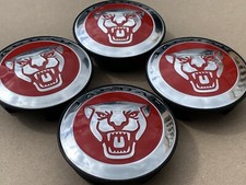 4x Original Jaguar Rad Naben Kappen Deckel Emblem Cap Radzier Abdeckung Felgen