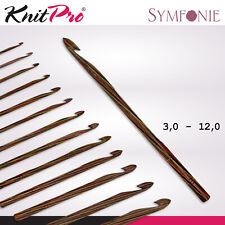 KnitPro Symfonie Häkelnadel nachhaltiges Birkenholz leicht 13 Größen