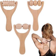 3 Stück Holz Massageroller