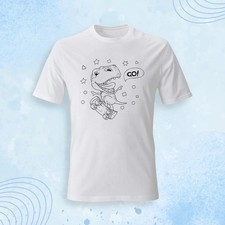 Dino T-Shirt zum Ausmalen