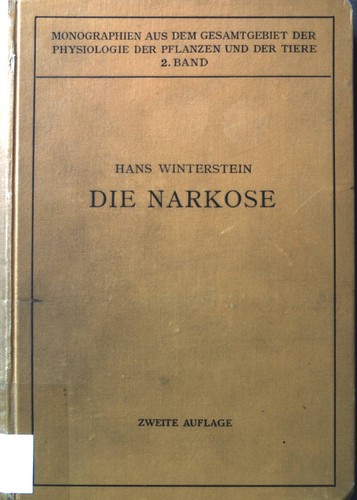 Die narkose ihrer bedeutung - narkose,