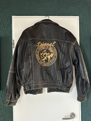 Vintage diesel lederjacke 90er - diesel,