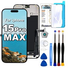 Display Set für iPhone 15 Pro Max FHD Bildschirm Retina Screen 3D Touch LCD OLED