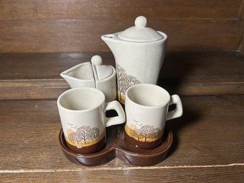 Vintage steingut kaffeeservice - steingut,