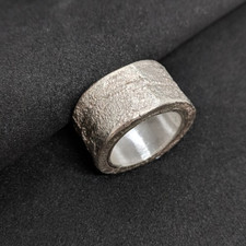 15 mm breiter Bandring  Dicke