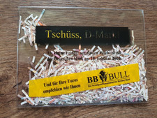 geschredderter Geldschein, DM, eingeschweißt im dekorativen Etui,