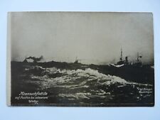 Deutsche Postkarte, Marine, Marine - Minensuchflottille. W Krüger, Rustringen (m)