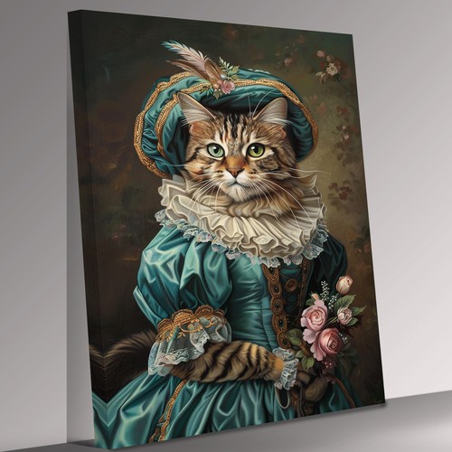 Tabby katze als - als, mensch