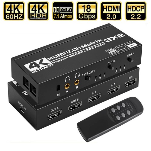 3x2 hdmi matrix switch 3 - hdmi,