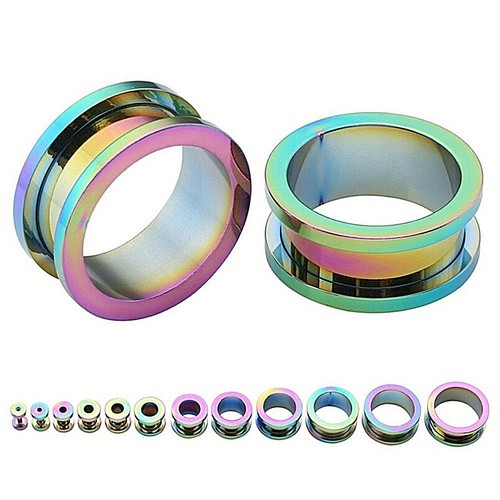 6mm 20mm ohr tunnel - ohr, rainbow