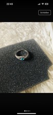Ring, Zirkonia Blauer Stein