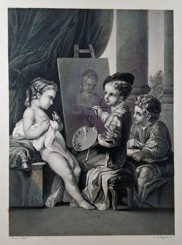 Original stahlstich 1850 - stahlstich, um