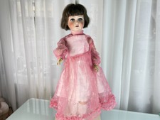 Künstlerpuppe Alte Porzellankopf Puppe 60 cm. Zustand Siehe Foto 