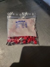 Klauke 876/14 Zwillingsaderendhülsen isoliert, 10 mm², 14 mm, rot (87614), 100 S