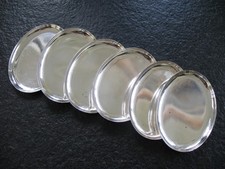 6 Untersetzer Silber 800