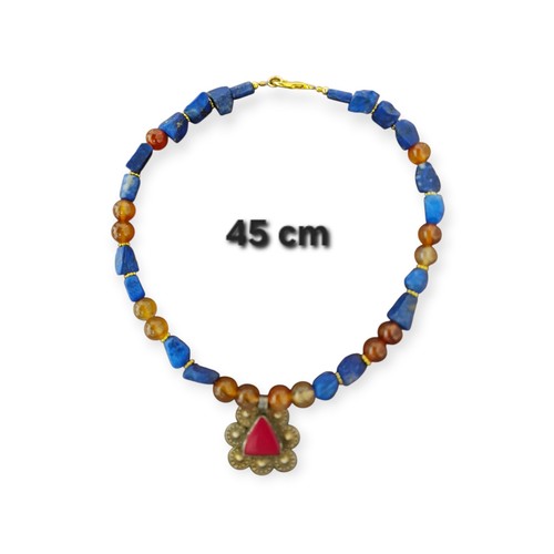 Lapislazuli halskette aus - halskette,