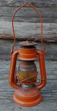 Petroleumlampe Sturmlaterne WINGED WHEEL No 350 orange Japan Vintage alt