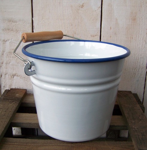 Emaille eimer retro - emaille,